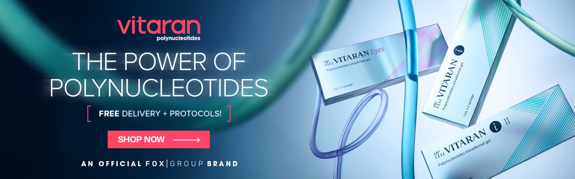 VITARAN The Power of Polynucleotides desktop banner