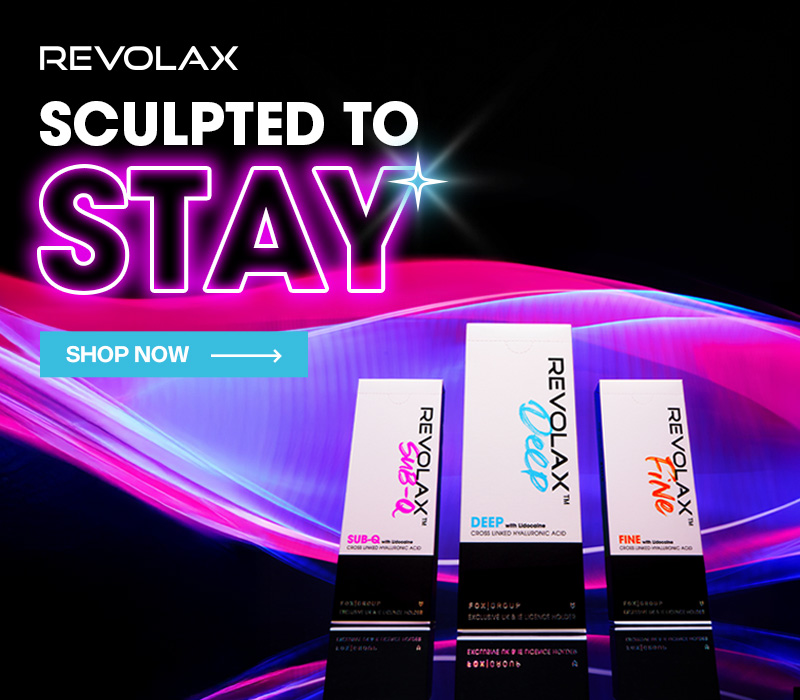 REVOLAX dermal filler sculpted to stay mobile banner