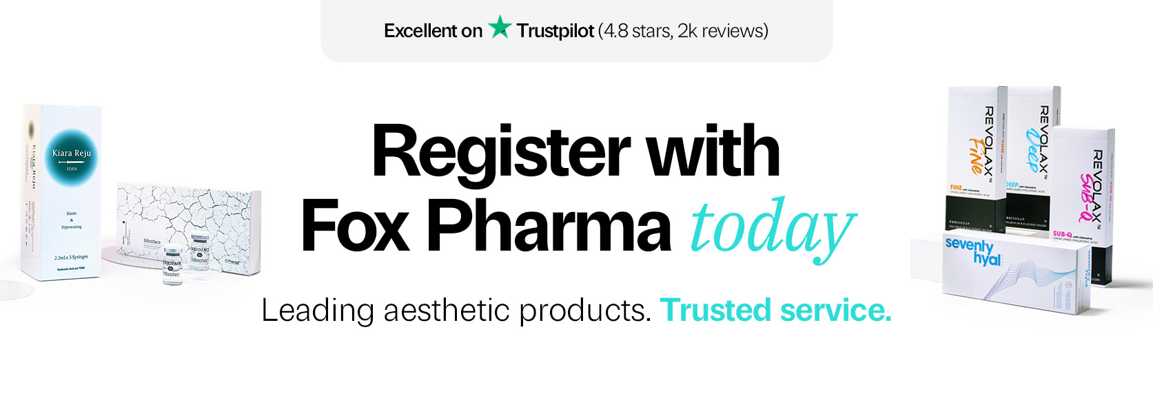 Register with Fox Pharma for expert leading advice desktop banner