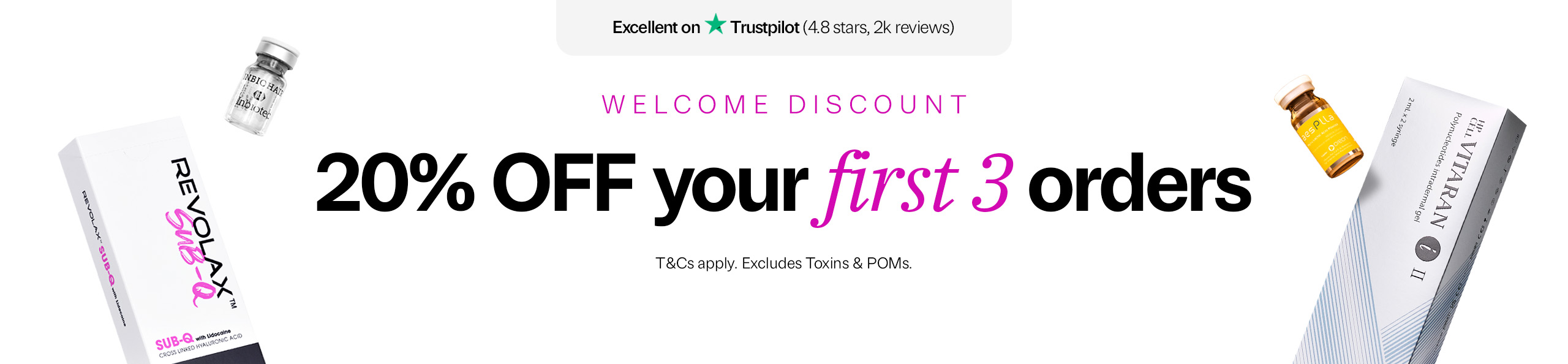 20% off first orders mobile banner