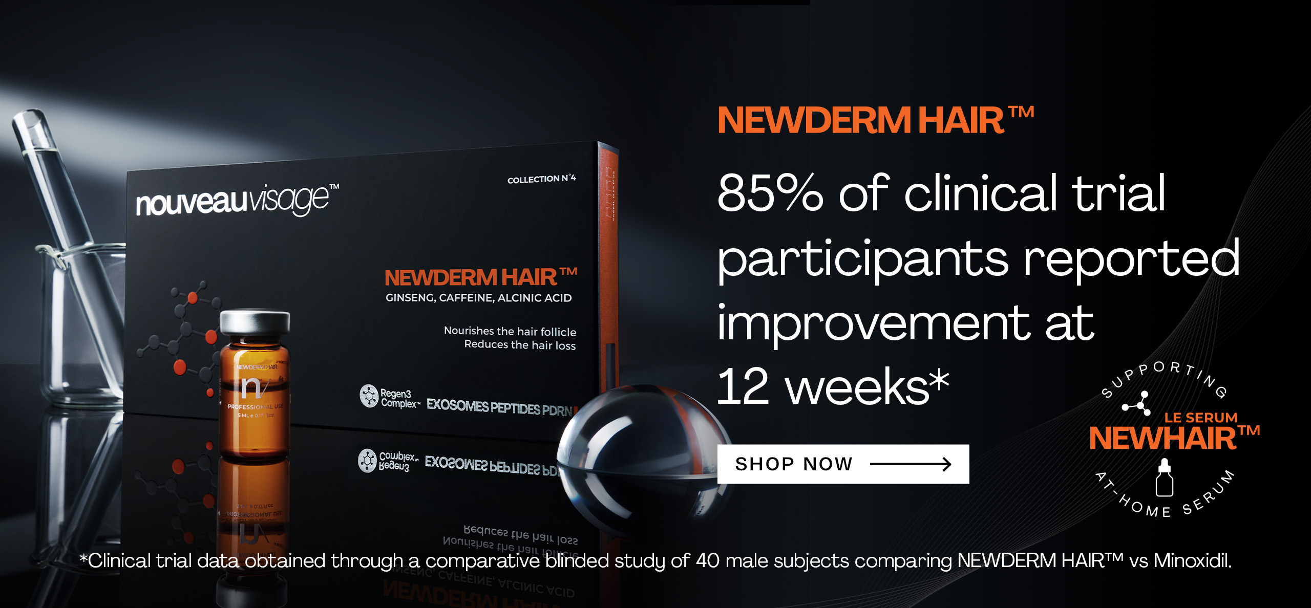 Nouveau Visage™ NEWDERM HAIR mobile slider banner