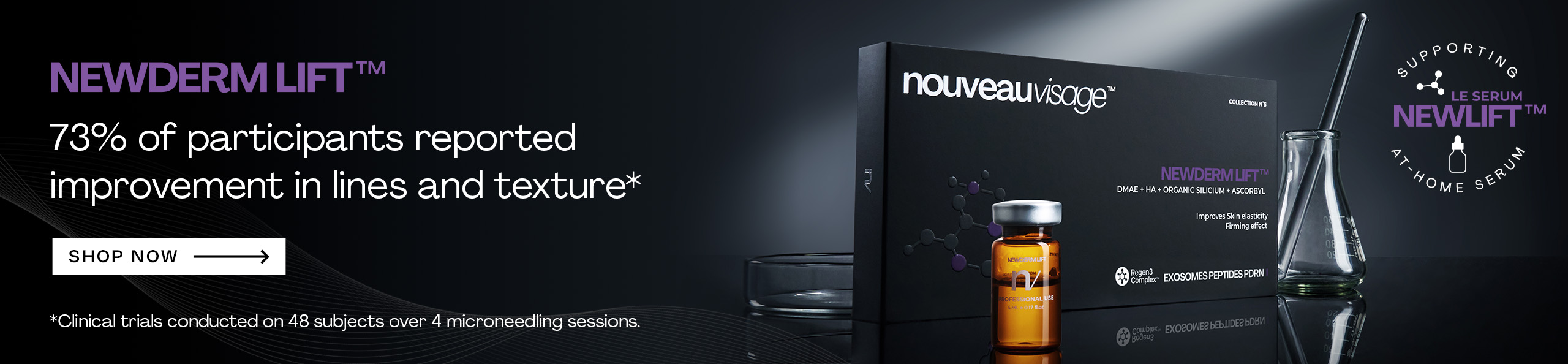 Nouveau Visage™ NEWDERM LIFT desktop slider banner